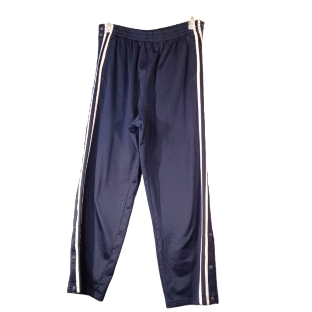 Vintage C&B Sport Blue/White Snap Side Track Pants Sz L